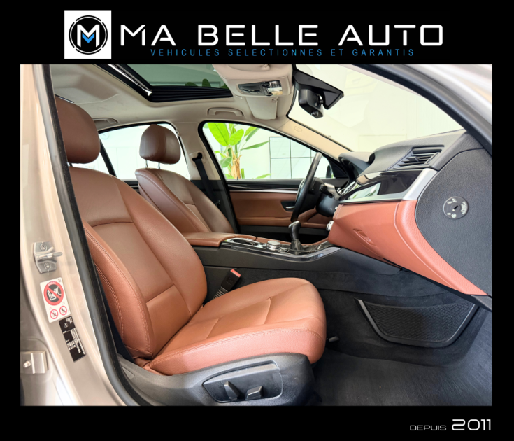 BMW Série 5 520d 190 / Toit ouvrant / Cuir / GPS Pro / Attelage / Garantie 6 mois