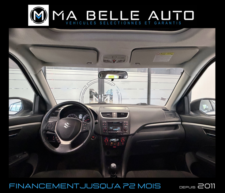 SUZUKI SWIFT 1.2 VVT 94 GLX / TOIT OUVRANT / KEYLESS / CLIM AUTO / RADARS AR