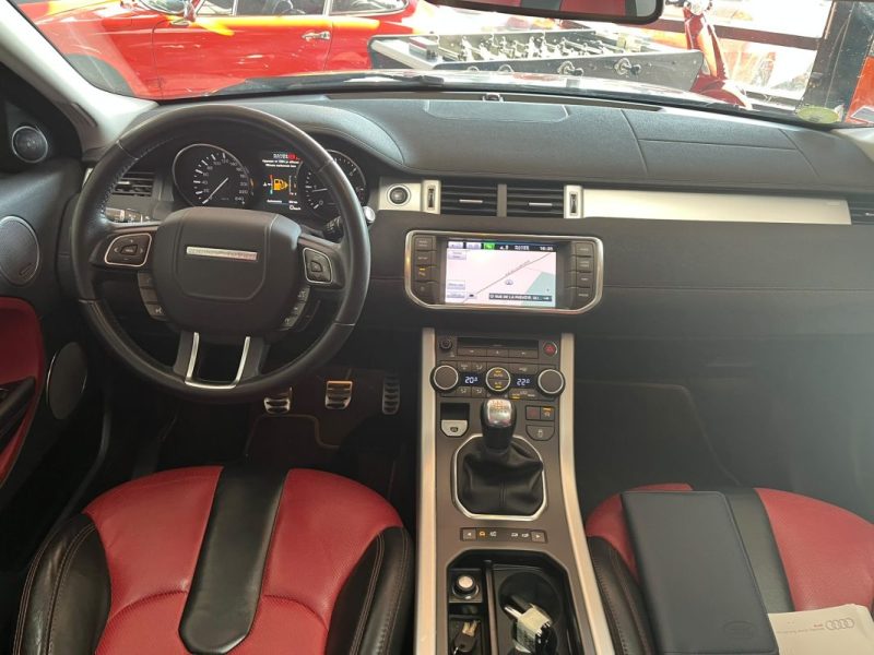 🚗 LAND ROVER RANGE ROVER EVOQUE 2.2 SD4 190ch ⚙️ ☀️ Toit panoramique 🪑 Cuir rouge