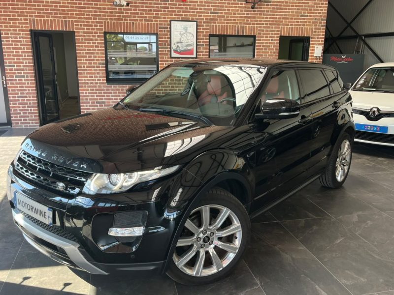 🚗 LAND ROVER RANGE ROVER EVOQUE 2.2 SD4 190ch ⚙️ ☀️ Toit panoramique 🪑 Cuir rouge