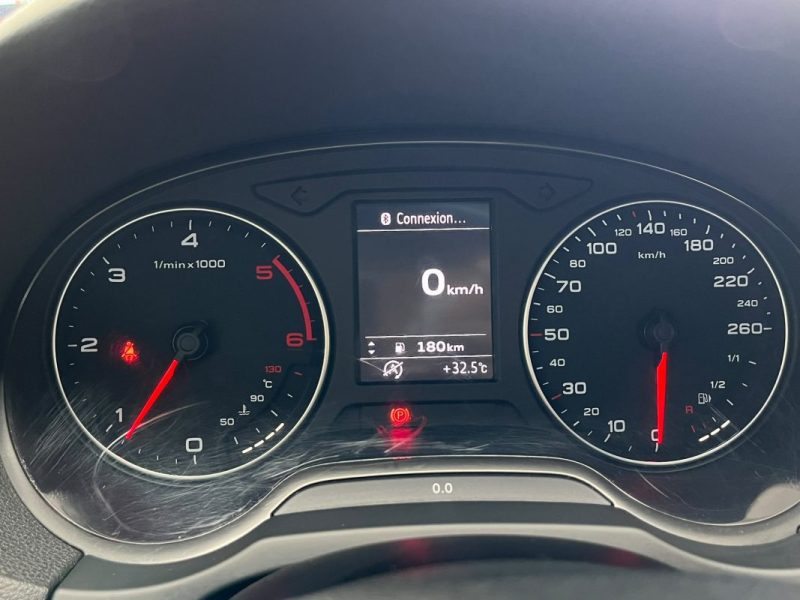 🚗 AUDI A3 1.6 TDI 110ch ⚙️ AMBITION LUXE 📡 Radars de recul ❄️ Climatisation