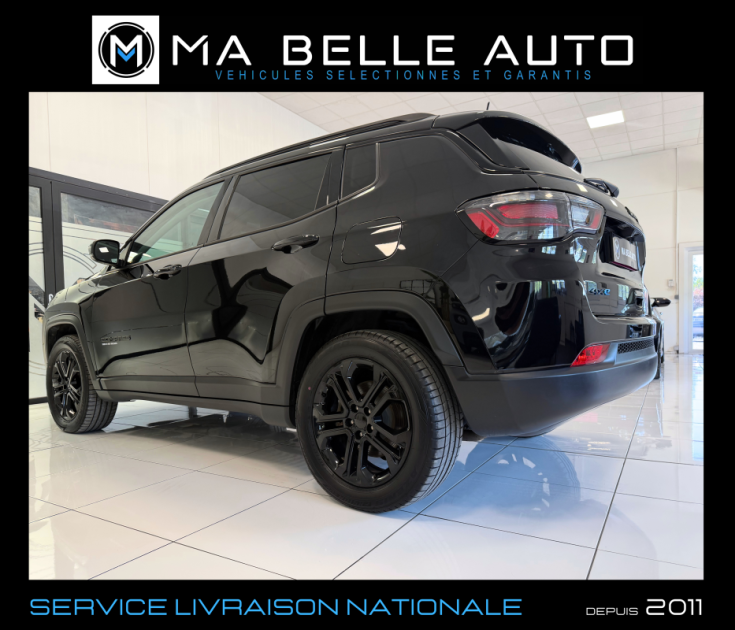 JEEP COMPASS II 1.3 T4 4xe PHEV 240 UPLAND FULL BLACK - BVA6 - 4x4 - TVA RÉCUPÉRABLE