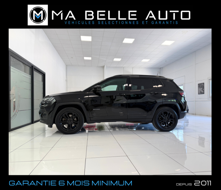 JEEP COMPASS II 1.3 T4 4xe PHEV 240 UPLAND FULL BLACK - BVA6 - 4x4 - TVA RÉCUPÉRABLE