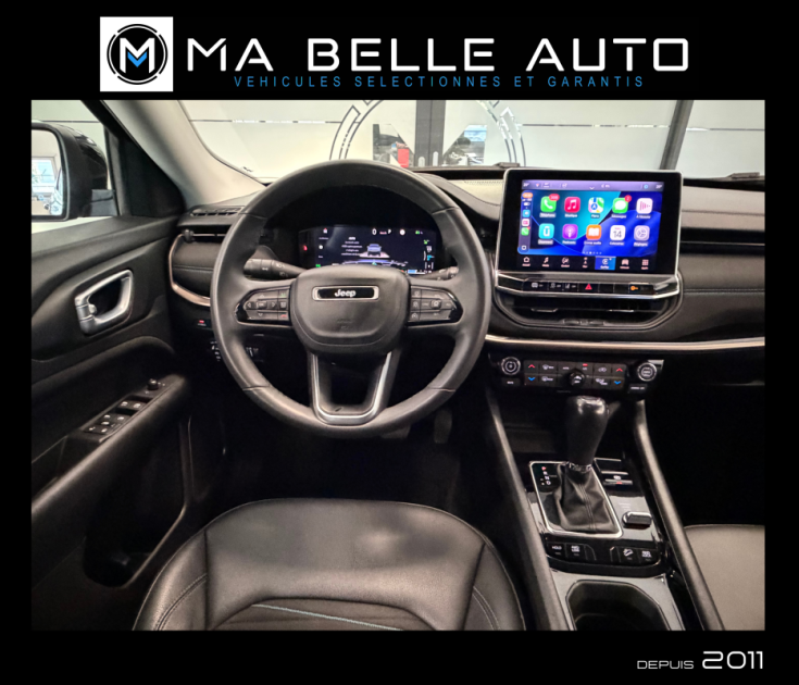 JEEP COMPASS II 1.3 T4 4xe PHEV 240 UPLAND FULL BLACK - BVA6 - 4x4 - TVA RÉCUPÉRABLE