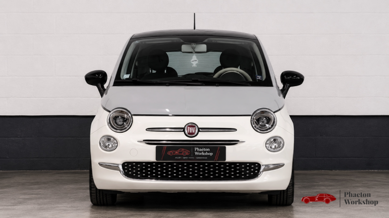 FIAT 500 1.0 HYBRID 70 DOLCEVITA SPIAGGINA – 32 900 KM – CARPLAY – TOIT PANORAMIQUE – BICOLORE