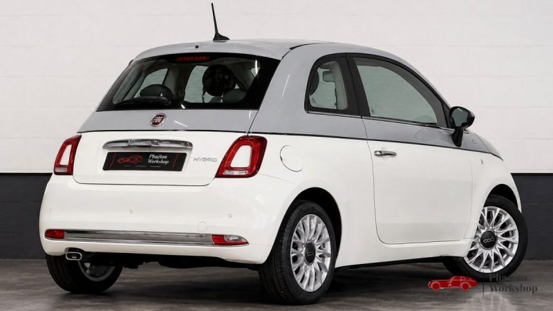 FIAT 500 1.0 HYBRID 70 DOLCEVITA SPIAGGINA – 32 900 KM – CARPLAY – TOIT PANORAMIQUE – BICOLORE