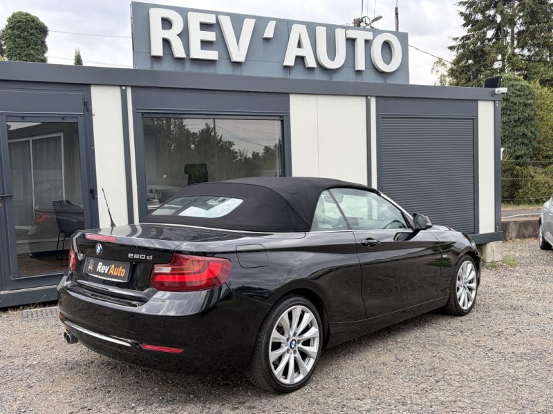 BMW Série 2 Cabriolet - 220dA 190ch Luxury Boite auto / Volant, sièges chauffants / Accès confort / 
