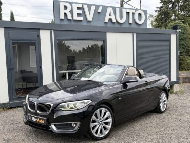 BMW Série 2 Cabriolet - 220dA 190ch Luxury Boite auto / Volant, sièges chauffants / Accès confort / 