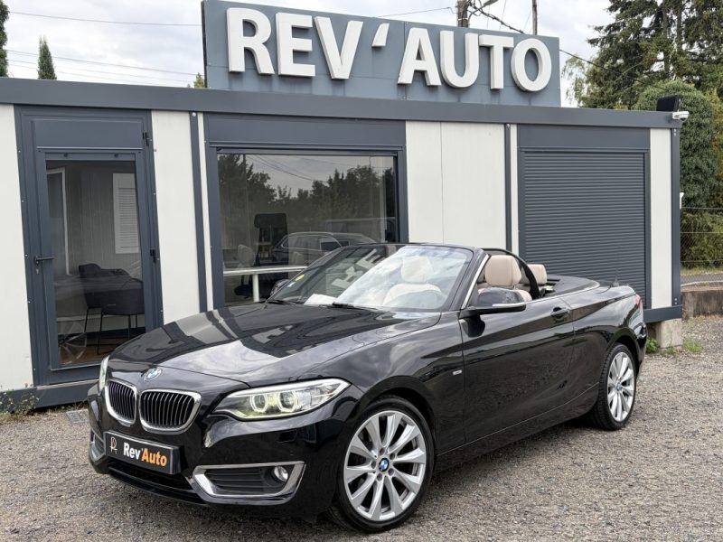 BMW Série 2 Cabriolet - 220dA 190ch Luxury Boite auto / Volant, sièges chauffants / Accès confort / 