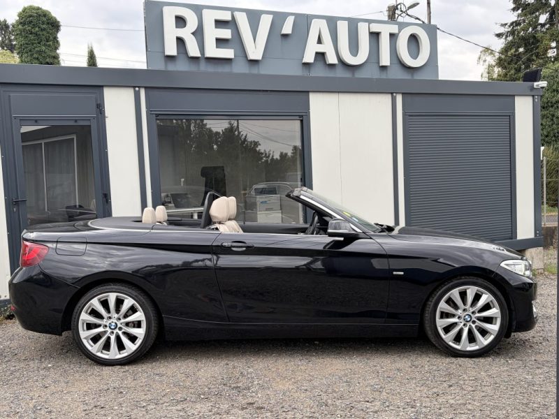 BMW Série 2 Cabriolet - 220dA 190ch Luxury Boite auto / Volant, sièges chauffants / Accès confort / 