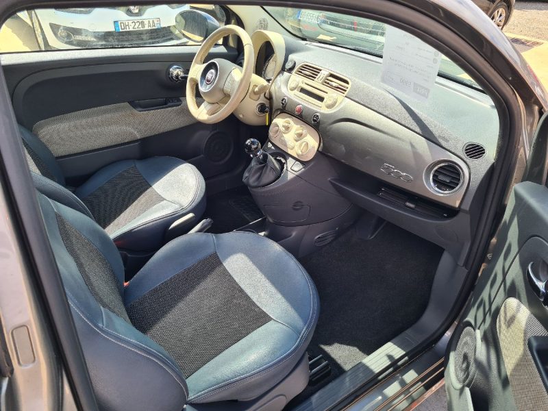 SUPERBE FIAT 500 1.2 8V POP 2009 90000KMS
