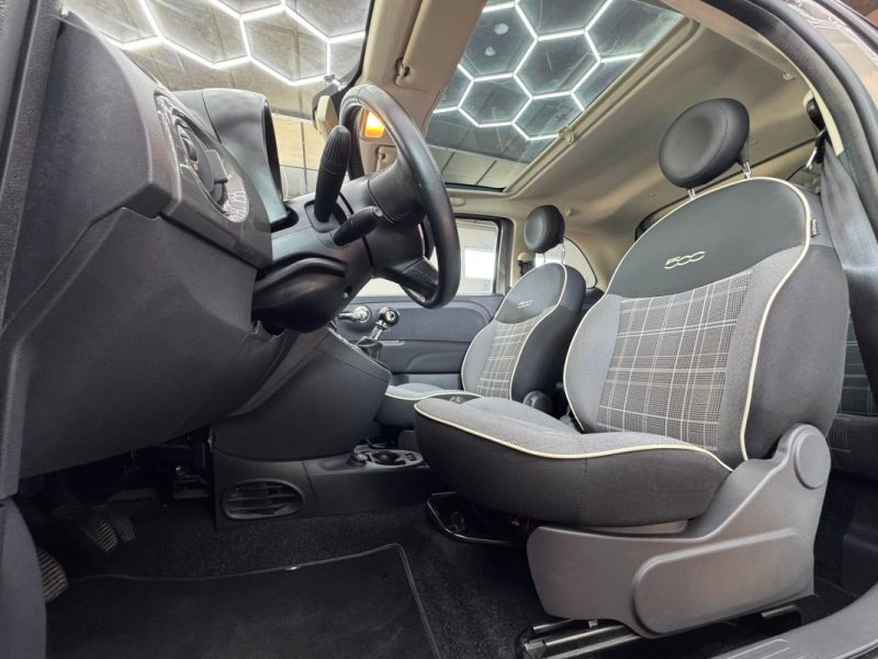 FIAT 500 1.2 69CH LOUNGE TOIT PANORAMIQUE - GARANTIE 12 - 60 MOIS
