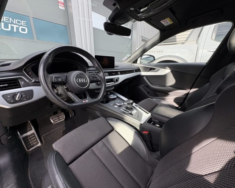 Audi A4 Break 40 TFSI 190 ch S Line S Tronic 2019 — 1ère main - 4 pneus neufs - CT vierge