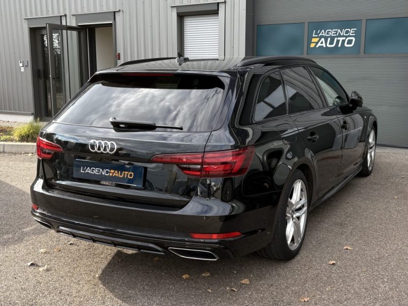 Audi A4 Break 40 TFSI 190 ch S Line S Tronic 2019 — 1ère main - 4 pneus neufs - CT vierge