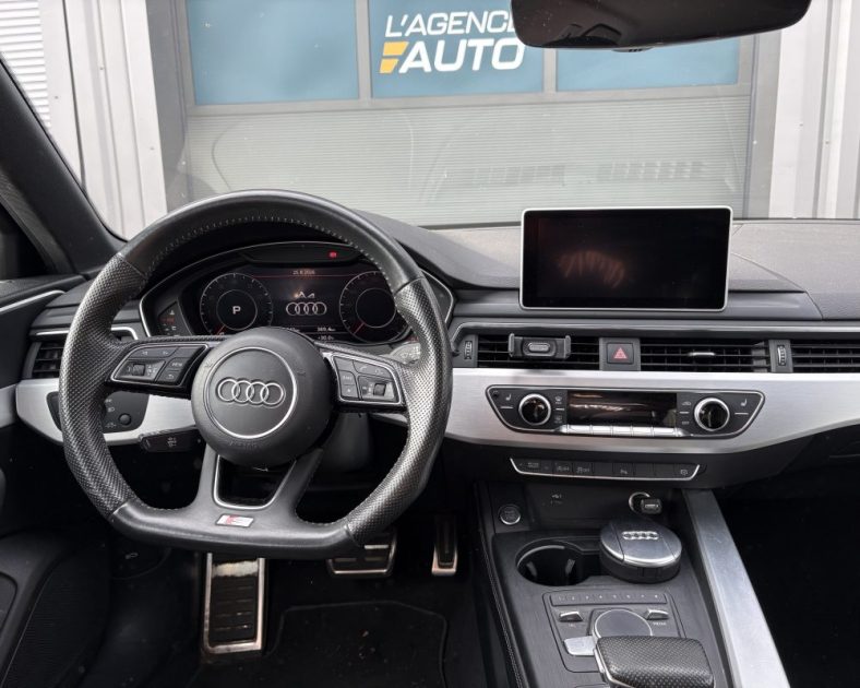 Audi A4 Break 40 TFSI 190 ch S Line S Tronic 2019 — 1ère main - 4 pneus neufs - CT vierge