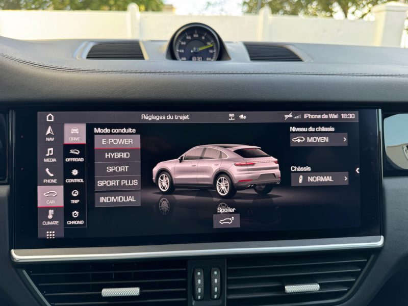 PORSCHE CAYENNE 3.0 V6 462 CH E-HYBRID COUPE GRIS CRAIE GARANTIE 12 MOIS SUIVI COMPLET 