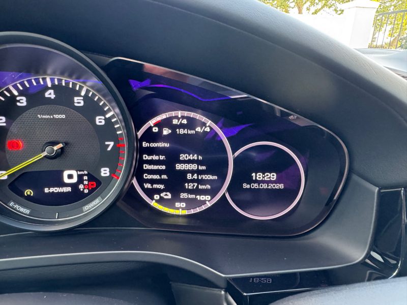 PORSCHE CAYENNE 3.0 V6 462 CH E-HYBRID COUPE GRIS CRAIE GARANTIE 12 MOIS SUIVI COMPLET 