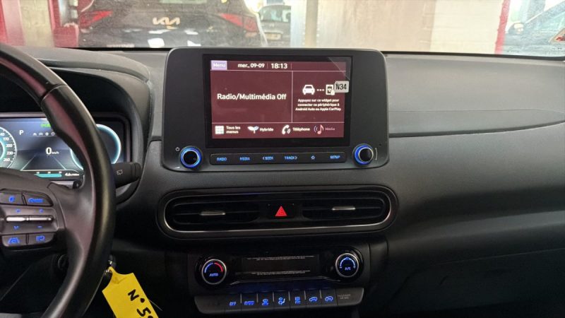 HYUNDAI KONA SUV PHASE 2 HYBRIDE 141cv INTUITIVE/1 ERE MAIN/TVA RECUPERABLE
