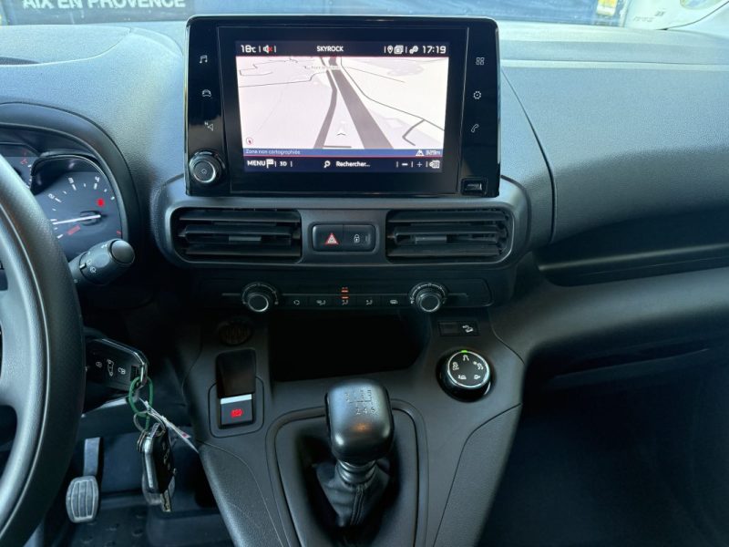 CITROEN BERLINGO M 1000KG 1.5 BLUE HDI 100 CLUB 3 PLACES CAR PLAY CAMERA BOÎTE 6 2022