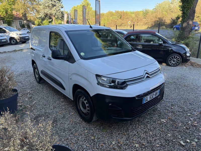 CITROEN BERLINGO M 1000KG 1.5 BLUE HDI 100 CLUB 3 PLACES CAR PLAY CAMERA BOÎTE 6 2022