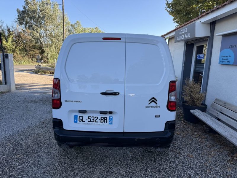 CITROEN BERLINGO M 1000KG 1.5 BLUE HDI 100 CLUB 3 PLACES CAR PLAY CAMERA BOÎTE 6 2022
