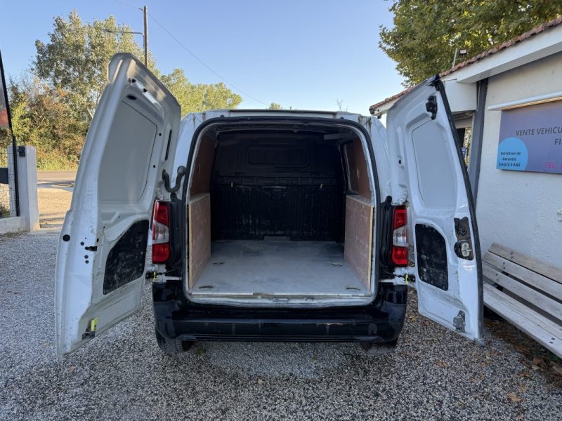 CITROEN BERLINGO M 1000KG 1.5 BLUE HDI 100 CLUB 3 PLACES CAR PLAY CAMERA BOÎTE 6 2022