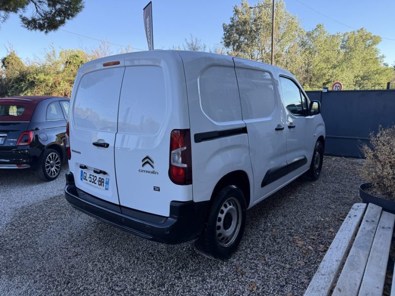 CITROEN BERLINGO M 1000KG 1.5 BLUE HDI 100 CLUB 3 PLACES CAR PLAY CAMERA BOÎTE 6 2022