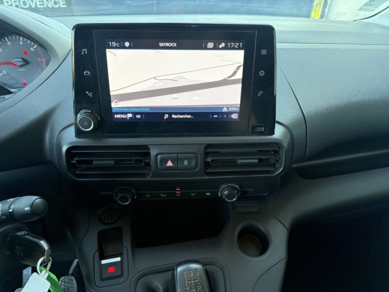 PEUGEOT PARTNER 3 1.5 BLUE HDI 100 3 PLACES CAR PLAY CAMERA  2021