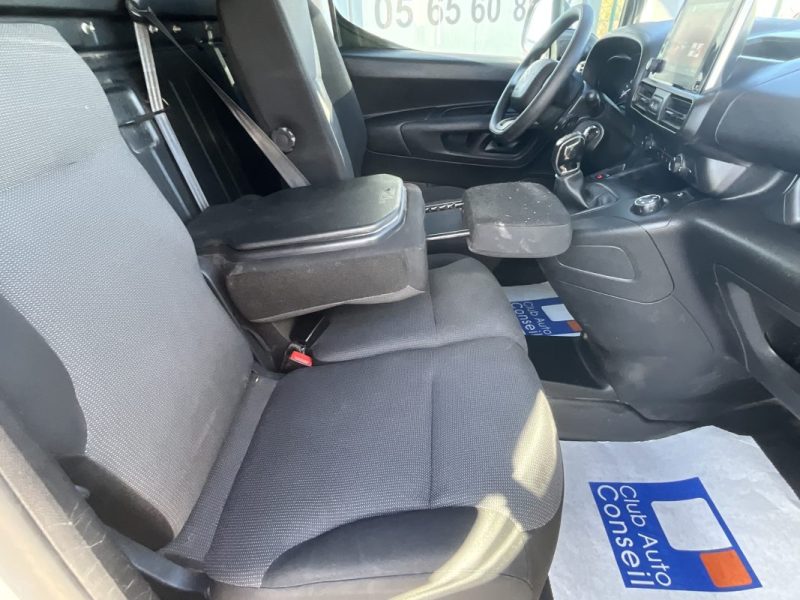 10  833€ HT, TVA Récupérable *CITROEN BERLINGO 1.5 BLUE HDI 100 CV GRIP CONTROL