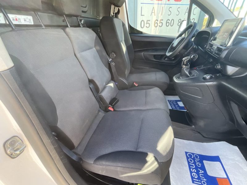 10  833€ HT, TVA Récupérable *CITROEN BERLINGO 1.5 BLUE HDI 100 CV GRIP CONTROL