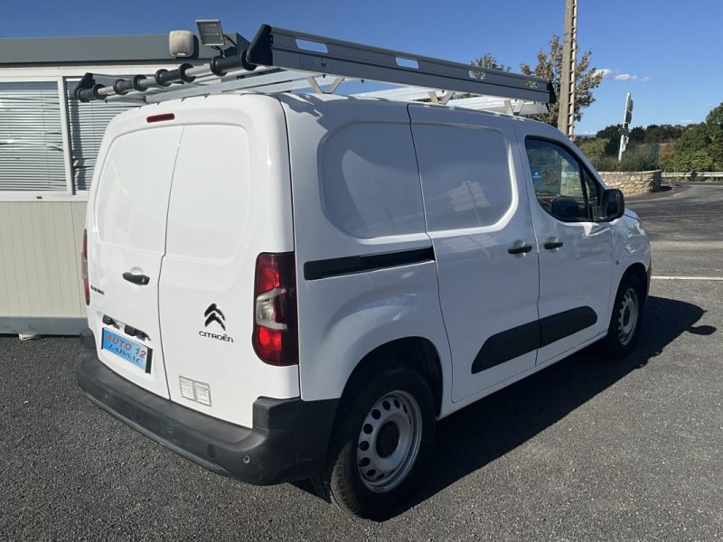 10  833€ HT, TVA Récupérable *CITROEN BERLINGO 1.5 BLUE HDI 100 CV GRIP CONTROL