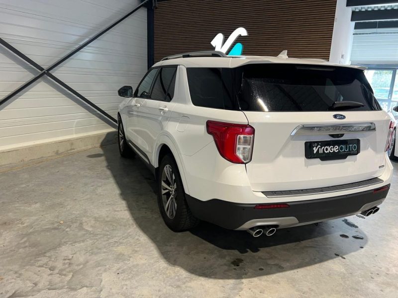 FORD - EXPLORER - PLATINIUM - 2020 - 65000 km - 457 cv - 7 Places - PHEV - FULL OPTIONS - Attelage 