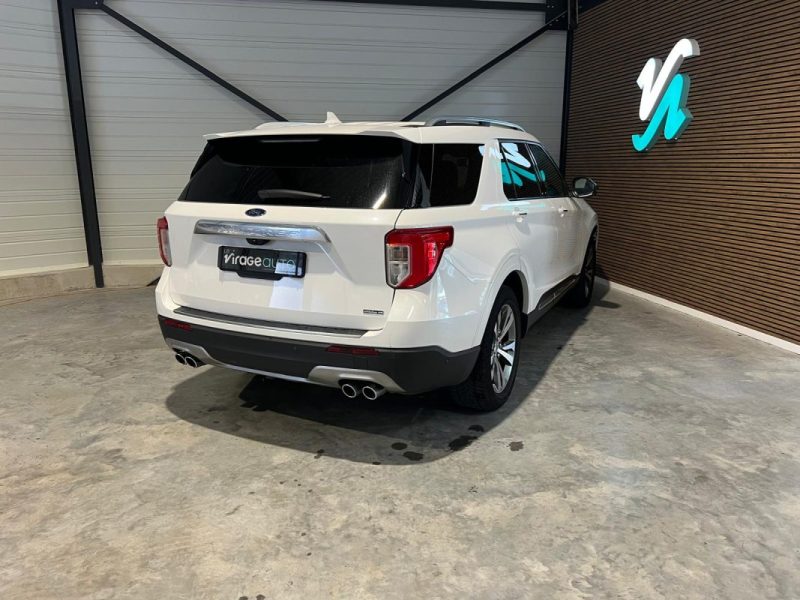FORD - EXPLORER - PLATINIUM - 2020 - 65000 km - 457 cv - 7 Places - PHEV - FULL OPTIONS - Attelage 