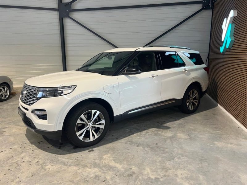 FORD - EXPLORER - PLATINIUM - 2020 - 65000 km - 457 cv - 7 Places - PHEV - FULL OPTIONS - Attelage 