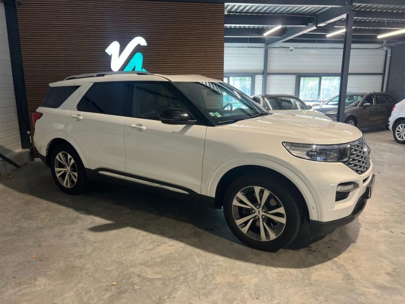 FORD - EXPLORER - PLATINIUM - 2020 - 65000 km - 457 cv - 7 Places - PHEV - FULL OPTIONS - Attelage 