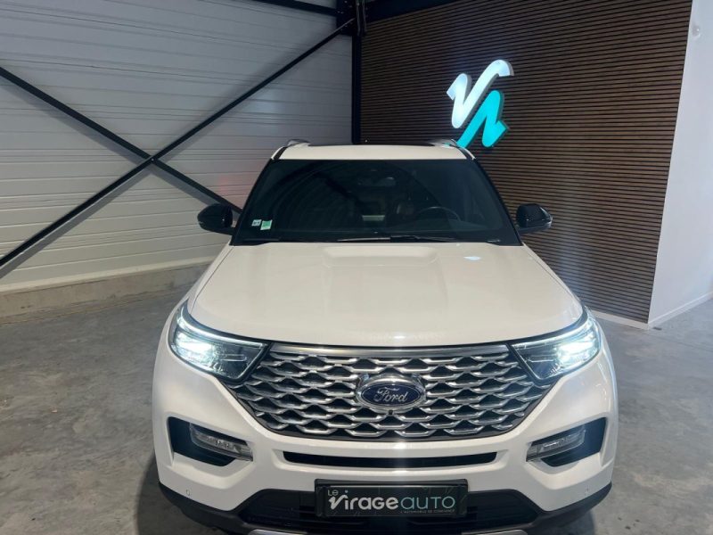 FORD - EXPLORER - PLATINIUM - 2020 - 65000 km - 457 cv - 7 Places - PHEV - FULL OPTIONS - Attelage 