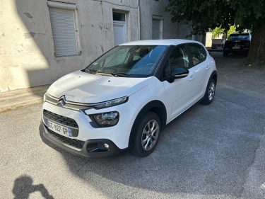CITROEN C3 2 PLACES 1.5 BLUE HDI 100 FEEL 10/2021 PRIX HT : 5408 € PRIX TTC : 6490 €