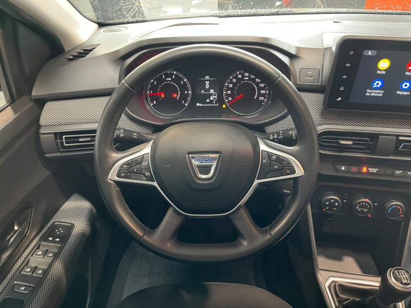 🚗 DACIA SANDERO III 1.0 TCE 101ch ⚙️ ECO-G 📡 Radars de recul ⛽ GPL ❄️ Climatisation 📱 Bluetooth