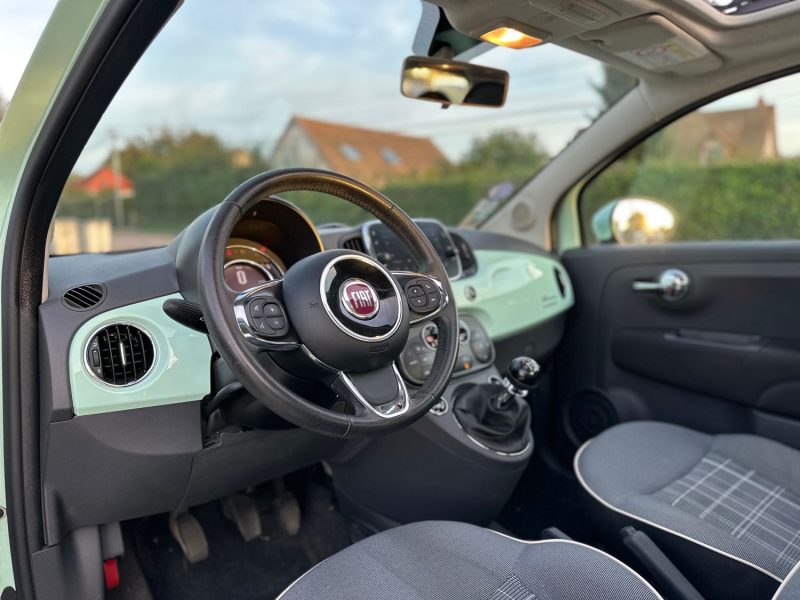 FIAT 500 0.9 105CV Toit ouvrant 