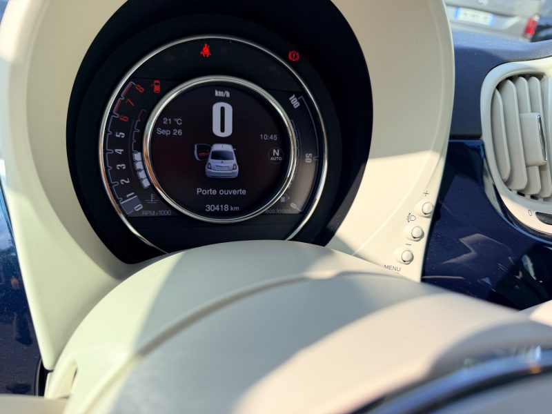 FIAT 500 1.2 69 CH DUALOGIC BVA LOUNGE 30MKM