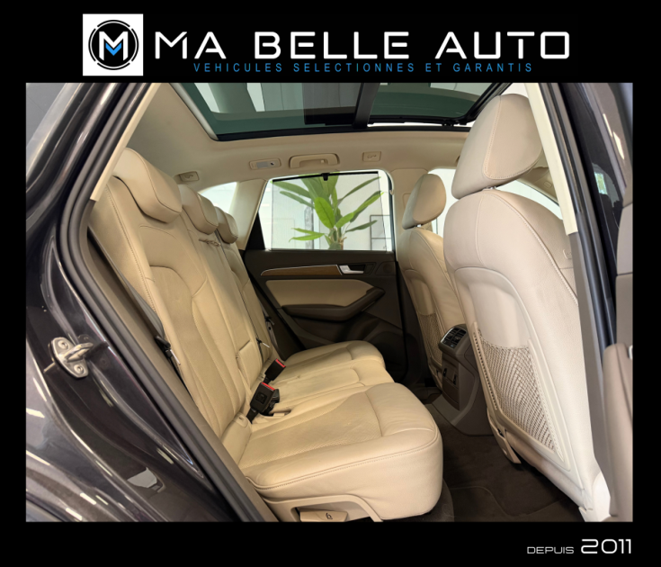 AUDI Q5 2.0 TDI 190 QUATTRO AMBITION LUXE S-Tronic 7 / toit pano. sièges ventilés gps camera cuir