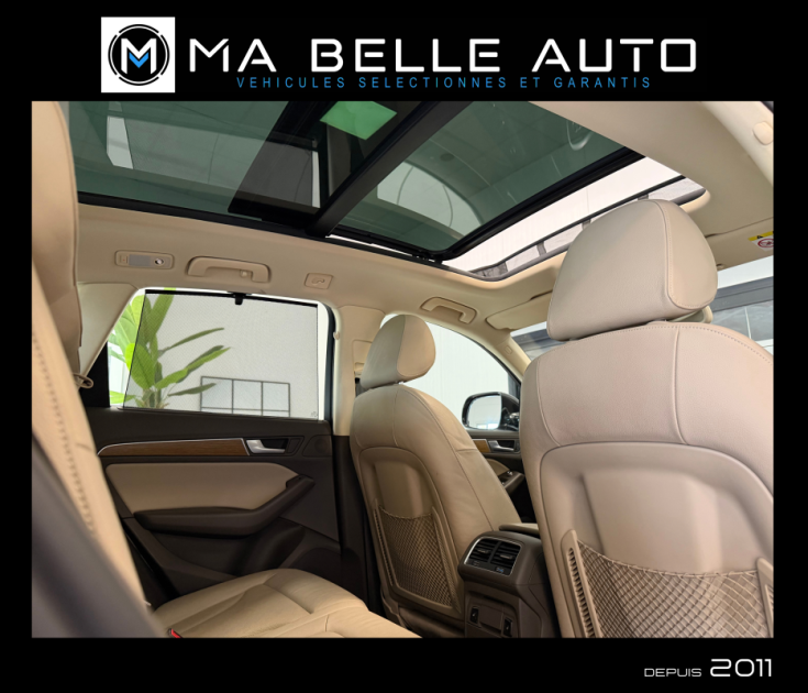 AUDI Q5 2.0 TDI 190 QUATTRO AMBITION LUXE S-Tronic 7 / toit pano. sièges ventilés gps camera cuir