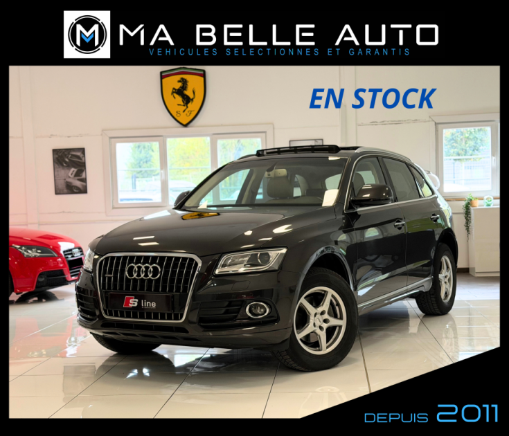 AUDI Q5 2.0 TDI 190 QUATTRO AMBITION LUXE S-Tronic 7 / toit pano. sièges ventilés gps camera cuir
