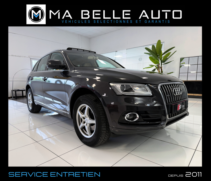AUDI Q5 2.0 TDI 190 QUATTRO AMBITION LUXE S-Tronic 7 / toit pano. sièges ventilés gps camera cuir