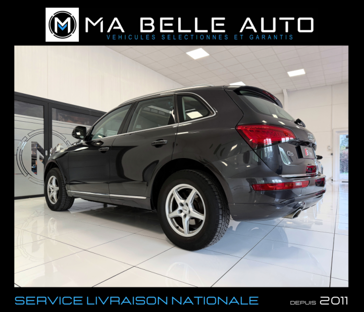 AUDI Q5 2.0 TDI 190 QUATTRO AMBITION LUXE S-Tronic 7 / toit pano. sièges ventilés gps camera cuir