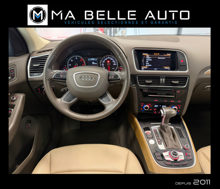 AUDI Q5 2.0 TDI 190 QUATTRO AMBITION LUXE S-Tronic 7 / toit pano. sièges ventilés gps camera cuir
