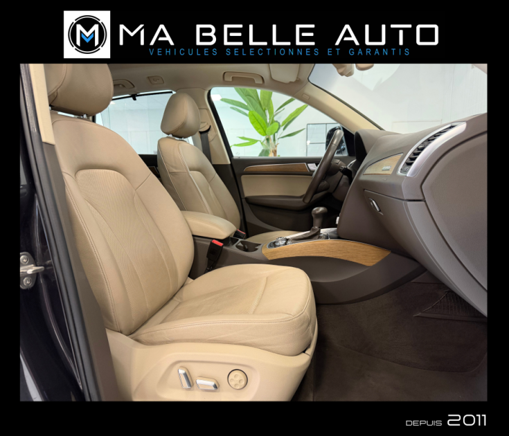 AUDI Q5 2.0 TDI 190 QUATTRO AMBITION LUXE S-Tronic 7 / toit pano. sièges ventilés gps camera cuir