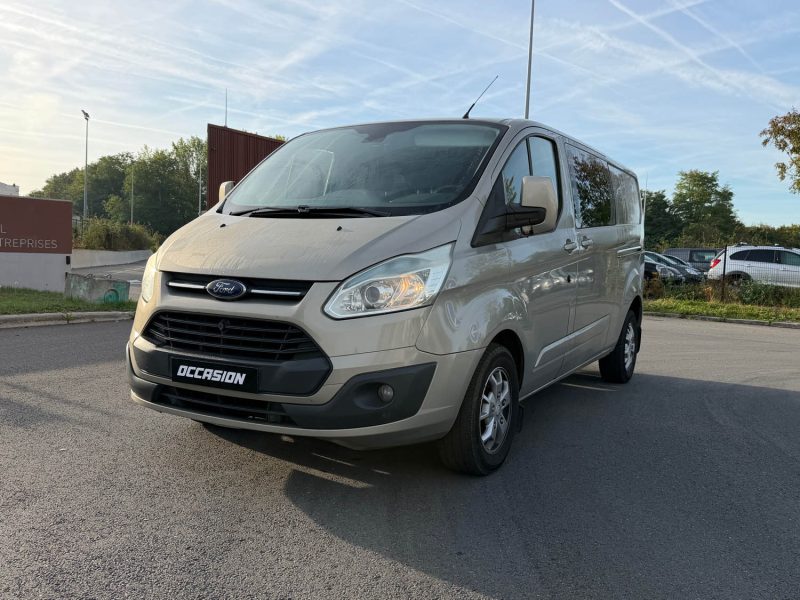 FORD TRANSIT CUSTOM  2.2TDCI 125CV L2H1 5 OU 6 PLACES DOUBLE PORTE LATERAL  2013