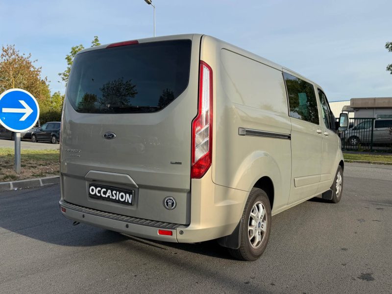 FORD TRANSIT CUSTOM  2.2TDCI 125CV L2H1 5 OU 6 PLACES DOUBLE PORTE LATERAL  2013
