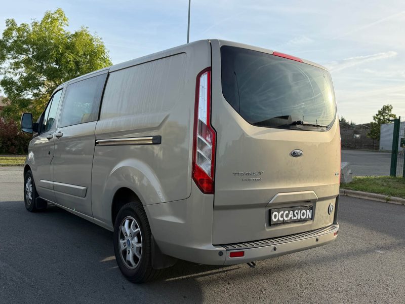 FORD TRANSIT CUSTOM  2.2TDCI 125CV L2H1 5 OU 6 PLACES DOUBLE PORTE LATERAL  2013